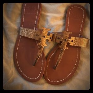 Summer gold Tory Burch sandals!